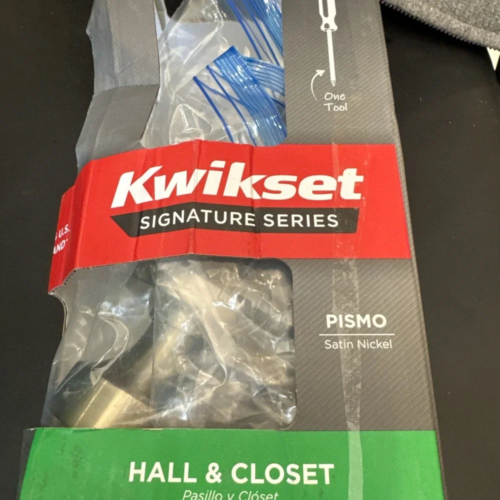 Kwikset Hall & Closet Door Satin Nickel Passage Knob 97200-888 Microban